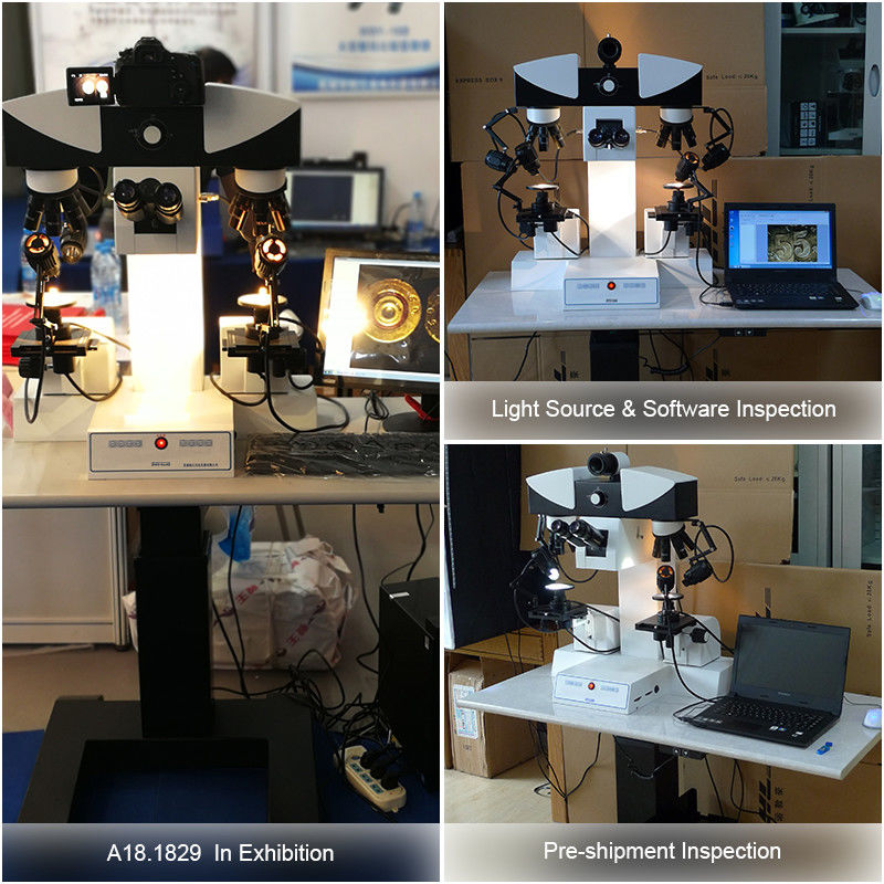 Motorized Digital Forensic Comparison Microscope with CE and Rohs Certification for Laboratory Research