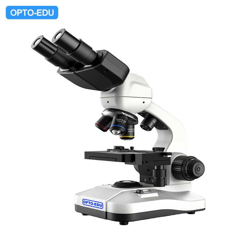 OPTO-EDU A11.5110 Student Microscope with Dual LED Light Source Digital Screen and Full Metal Body for Educational Use