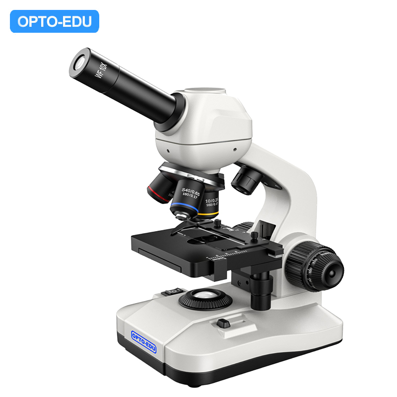 OPTO-EDU A11.5110 Student Microscope with Dual LED Light Source Digital Screen and Full Metal Body for Educational Use