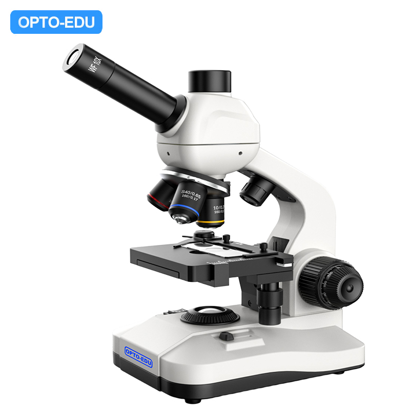 OPTO-EDU A11.5110 Student Microscope with Dual LED Light Source Digital Screen and Full Metal Body for Educational Use