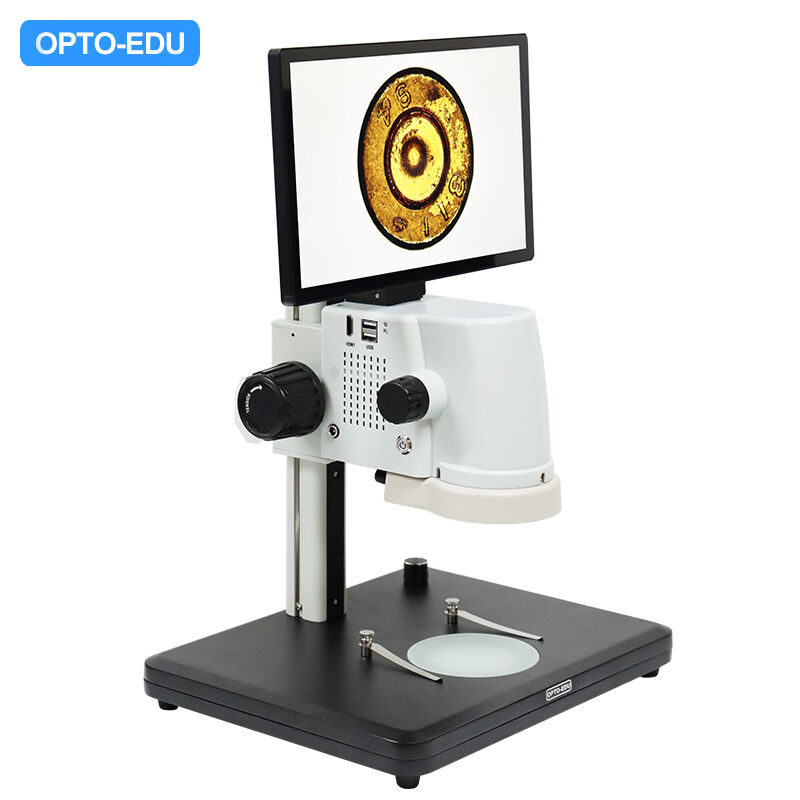 OPTO-EDU A36.3602 Professional 110X LCD Digital Measuring Microscope 11.6 inch 5MP CMOS Camera Stereo Video Microscope